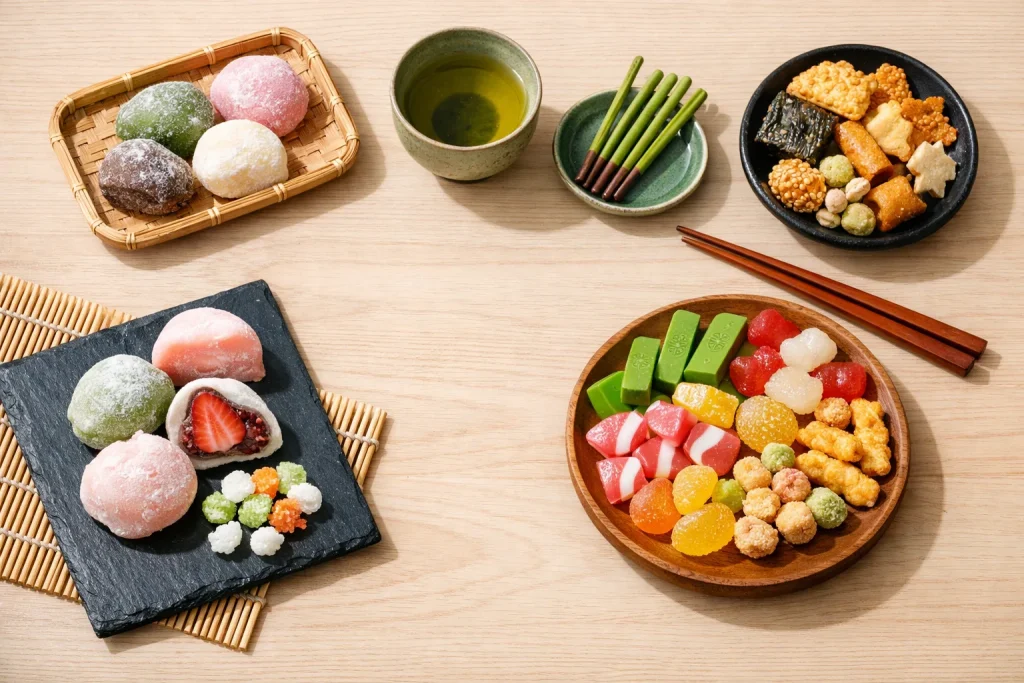 Dégustez une variété de friandises japonaises authentiques