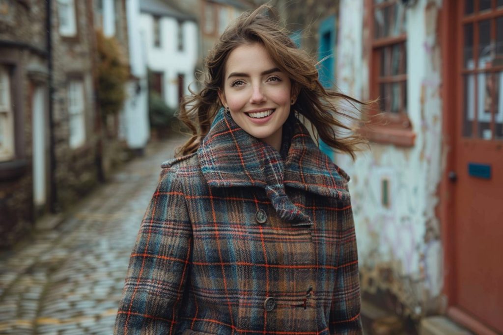 Le charme intemporel des manteaux écossais classiques chez les femmes