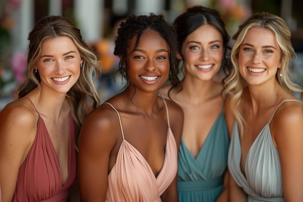 Les Couleurs Tendances pour des Demoiselles d’Honneur Élégantes en 2024