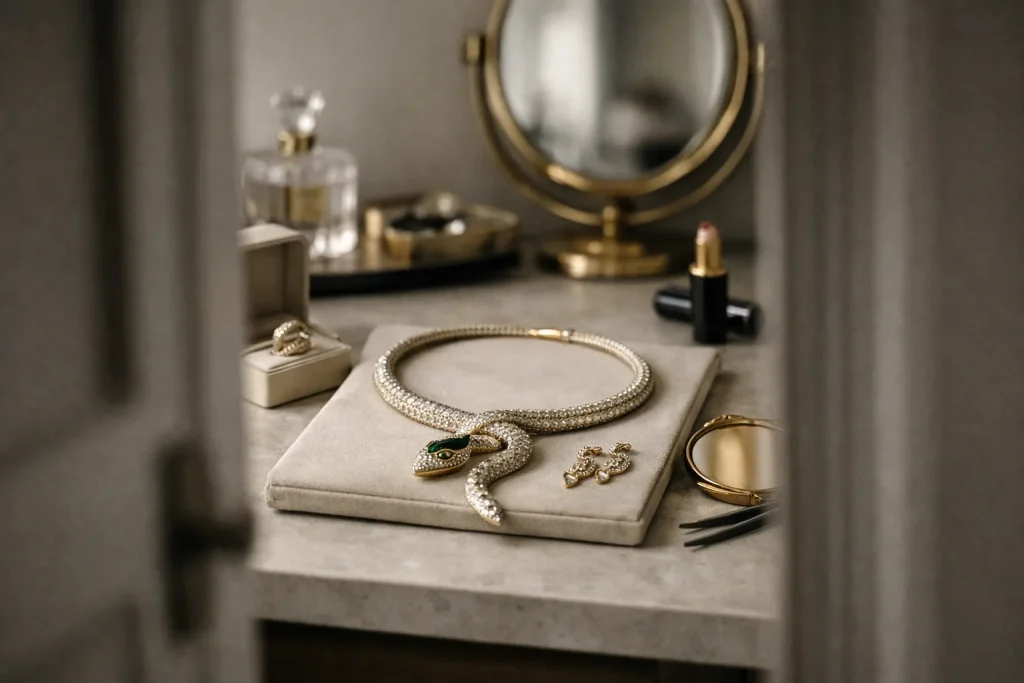 Le collier serpent, un bijou de pouvoir : secrets et astuces pour un look charismatique