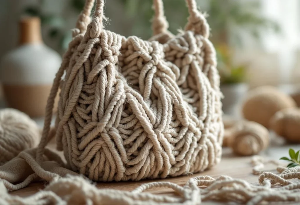 Sac en macramé : tutoriel pas à pas du choix du fil à la finition