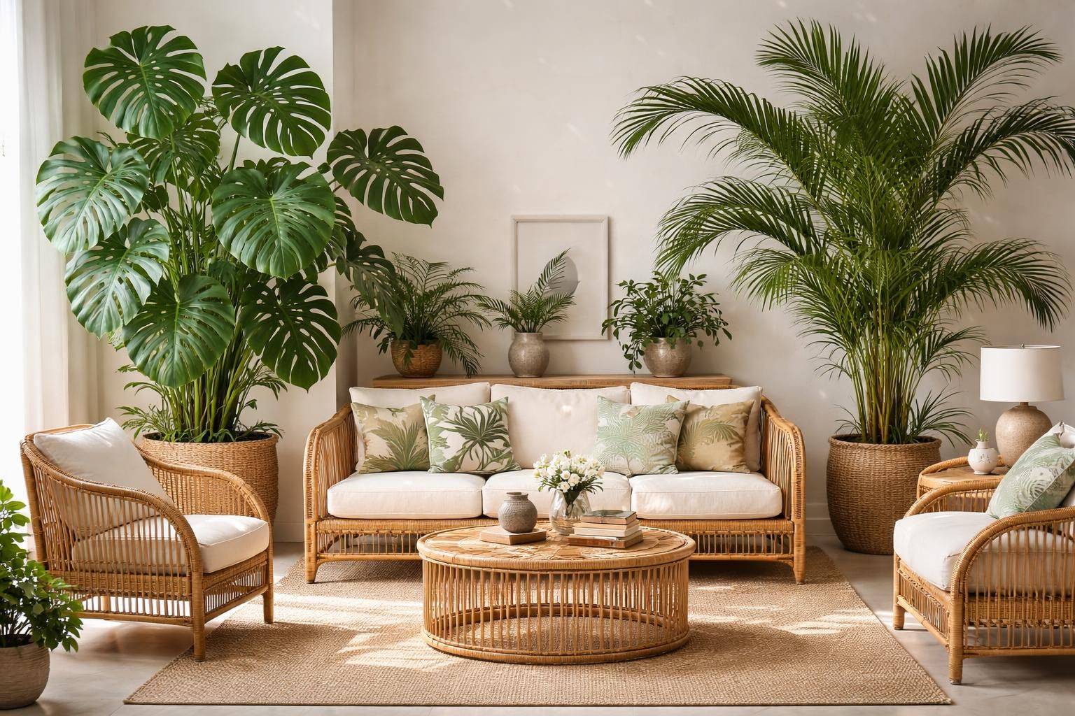 découvrez comment créer une ambiance tropicale unique chez vous en utilisant des plantes exotiques telles que la monstera et les palmiers kentia pour une décoration intérieure chaleureuse et verdoyante.