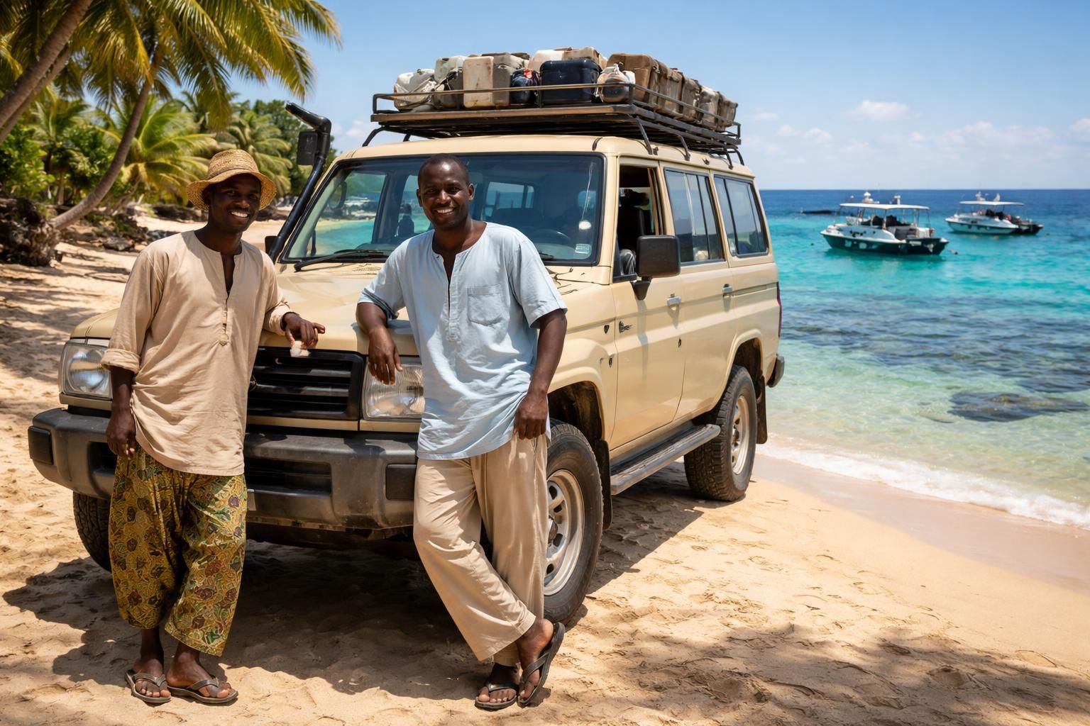 découvrez le transport plongée au sénégal avec des chauffeurs locaux expérimentés à bord de toyota land cruiser, pour explorer en toute sécurité les sites côtiers incontournables.