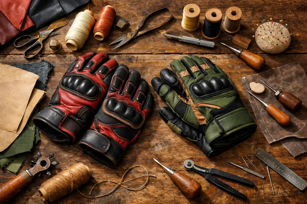 Des gants de moto se choisissent par la couture