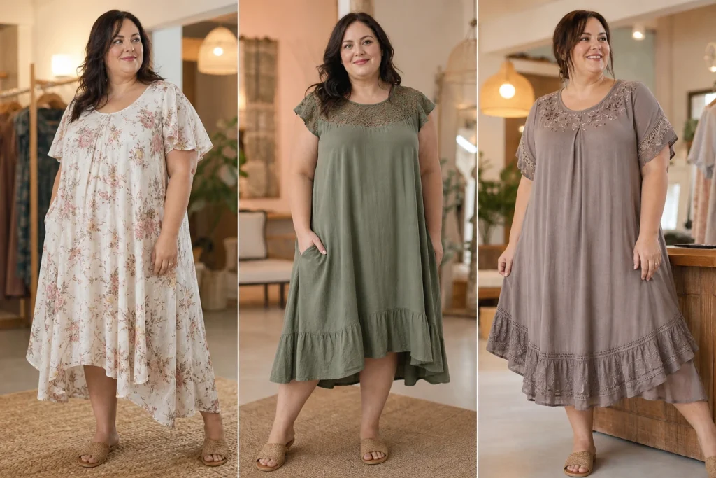 3 astuces pour choisir sa robe trapèze grande taille selon sa morphologie